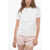 Stella McCartney Crew Neck T-Shirt With 3D Iridescent Print White