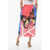 Dior Cotton Butterfly Flared Midi Skirt Multicolor
