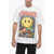 Market Smiley Maxi Frontal Printed Crew-Neck T-Shirt White