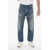 Saint Laurent Straight-Leg Denims With Vintage Effect 20Cm Blue