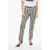 Saint Laurent Skinny Fit Cotton Denims With Awning Stripe Pattern 14Cm Black & White