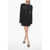Chloe Cashmere Blend Minidress With Flared Sleeves Black