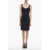 Dolce & Gabbana Sweetheart Neckline Stretch Sheath Dress With Lace Inserts Black