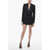 Saint Laurent Blazer Design Wool Blend Jumpsuit Black