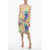 REMAIN Tie Dye Effect Midi Dress With Frill Hem Multicolor
