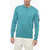 C.P. Company Crewneck Sweater With Logo Patch Blue