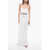 Vetements Cold Shoulder Maxi Tee Dress With Split On The Back White