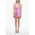 ADRIANA HOT COUTURE Silk Slip Dress With Laces Details Pink