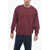 Market Oversized Fit Crew-Neck Sweatshirt With Embossed Logo Burgundy