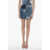 Dolce & Gabbana Patchwork Denim Miniskirt With Belt Loops Light Blue
