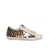 Golden Goose GOLDEN GOOSE LEATHER AND GLITTER SNEAKERS BEIGE/BROWN