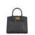 Ferragamo Ferragamo Studio Box Leather Mini Handbag BLACK