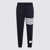 Thom Browne Thom Browne Navy Blue And White Cotton 4-Track Pants BLUE