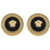 Versace Earrings BLACK-TRIBUTE GOLD