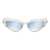 JUNK PLASTIC REHAB Junk Plastic Rehab Sunglasses WHITE