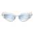 JUNK PLASTIC REHAB Junk Plastic Rehab SUNGLASSES WHITE