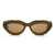 JUNK PLASTIC REHAB Junk Plastic Rehab Sunglasses BROWN