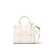 Marc Jacobs 'The Micro Tote Bag' White Shoulder Bag With Logo In Grainy Leather Woman WHITE