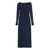 TALBOT RUNHOF Talbot Runhof Draped Long Dress BLUE