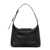 Longchamp 'M Le Pliage Xtra' Black Shoulder Bag with Engraved Logo in Leather Woman Black