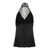 ROTATE Birger Christensen Black Halterneck Top With Sequins In Viscose Woman Black