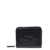 Marc Jacobs 'Mini Compact' Black Wallet With Embossed Logo In Hammered Leather Woman BLACK