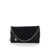 Stella McCartney 'Mini Falabella' Black Crossbody Bag With Logo Charm In Eco Leather Woman Black