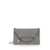 Stella McCartney 'Mini Falabella' Grey Crossbody Bag With Logo Charm In Eco Leather Woman GREY
