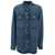 Isabel Marant Blue Shirt with Patch Pockets and Buttons in Denim Woman BLUE