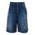 Dolce & Gabbana Blue Denim Bermuda Shorts In Cotton Man BLUE