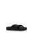 Jil Sander Black Sandals With Criss Cros Bands In Smooth Leather Man Black