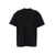 Jil Sander Black Double-Layers T-Shirt In Cotton Man Black