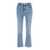 FRAME 'Le High Straight' Light Blue Jeans with Contrasting Stitching in Cotton Blend Woman BLUE