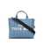 Marc Jacobs Light Blue Canvas Traveler Tote Handbag With Logo Print BLUE