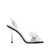 DSQUARED2 DSQUARED2 Rhinestone Details Heel Sandals SILVER