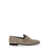 Brunello Cucinelli Beige Slip-On Loafers With Monile Detail In Suede Woman Beige