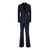 Tagliatore Blue Double-Breasted Suit In Wool Blend Woman BLUE