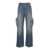 AMIRI Blue Cargo Jeans In Denim Man BLUE