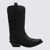 Ganni Ganni Black Embroidered Western Boots Black