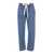 Semicouture Light Blue Pants With Contrasting Drawstring In Cotton Woman BLUE