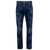 DSQUARED2 Blue Straight Jeans With Logo Patch And Faded Effect In Stretch Cotton Denim Man BLUE