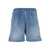 DSQUARED2 Light Blue Bermuda Shorts With Elastic Waistband And Logo Embroidery In Stretch Cotton Woman BLUE