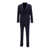 Tagliatore Blue Double-Breasted Tuxedo Suit With Covered Buttons In Wool And Silk Man BLUE