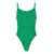 HUNZA G 'Pamela' Green Backless One-Piece Swimsuit In Stretch Polyamide Woman GREEN