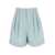 THE ANDAMANE Light Blue Shorts With Pinces In Linen Blend Woman BLUE