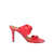 Via Roma 15 Red tubolar sandals Red