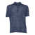 Fedeli Blue linen T-shirt Blue