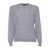 Fedeli Gray pullover in cool wool Multicolor