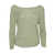 Filatures Du Lion Green linen sweater Green
