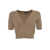 Elisabetta Franchi Brown cropped sweater Brown